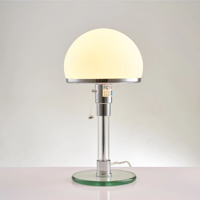 Bauhaus Lamp White Table Lamp Danish Designer Nordic Bedroom Bedside Simple Glass Table Light for Living Room