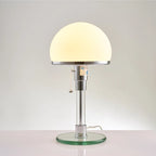 Bauhaus Lamp White Table Lamp Danish Designer Nordic Bedroom Bedside Simple Glass Table Light for Living Room