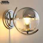Chrome Glass Wall Sconce