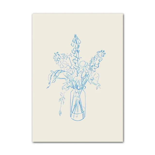 Minimalism Abstract Nature Geometric Wall Art Poster (No Frame)