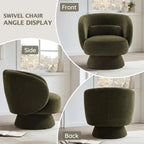 360 Swivel Curved Back Accent Chair