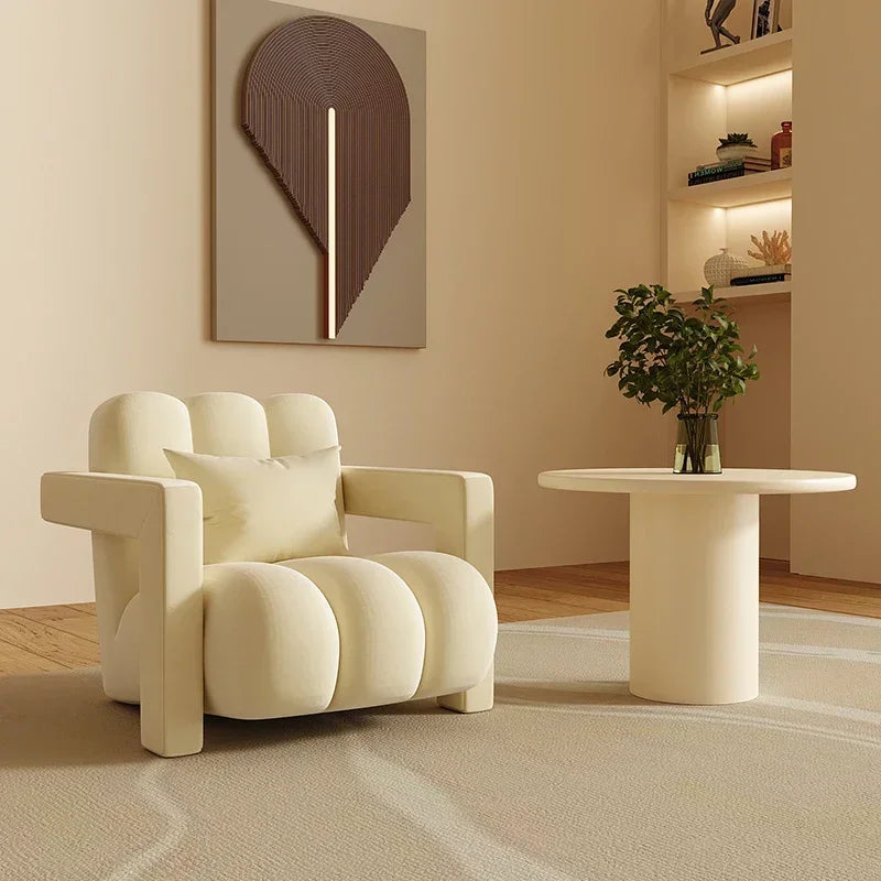 Modern Puffy Lounge Chair