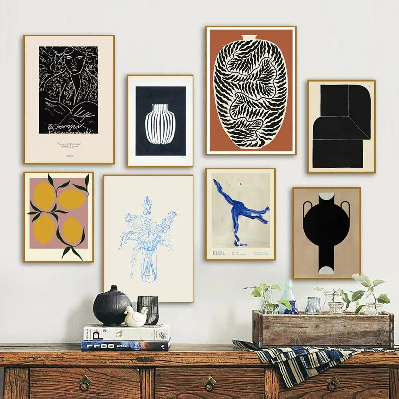 Minimalism Abstract Nature Geometric Wall Art Poster (No Frame)