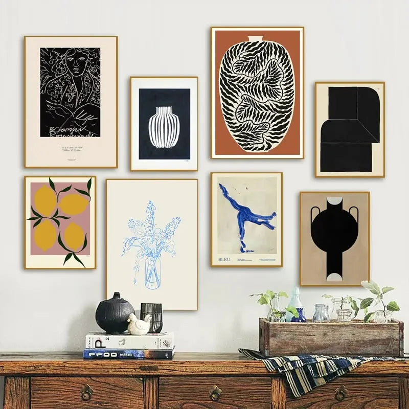 Minimalism Abstract Nature Geometric Wall Art Poster (No Frame)