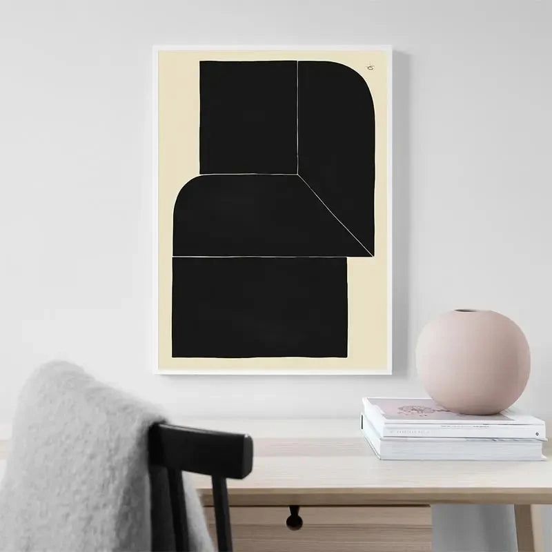 Minimalism Abstract Nature Geometric Wall Art Poster (No Frame)