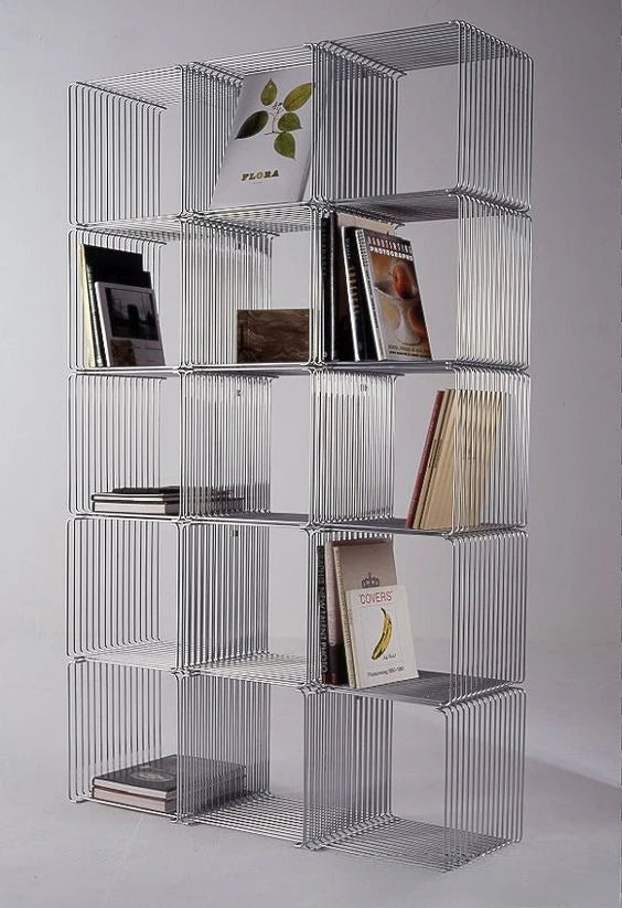 Modern Stainless Steel Wire Frame End bedside Table