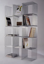 Modern Stainless Steel Wire Frame End bedside Table