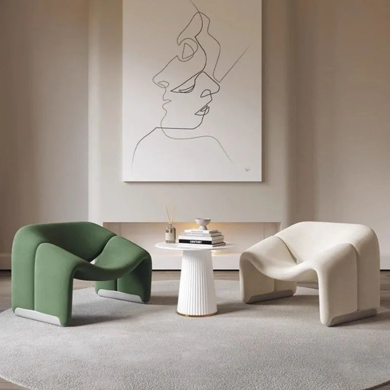 L-shaped Nordic Lounge Chair
