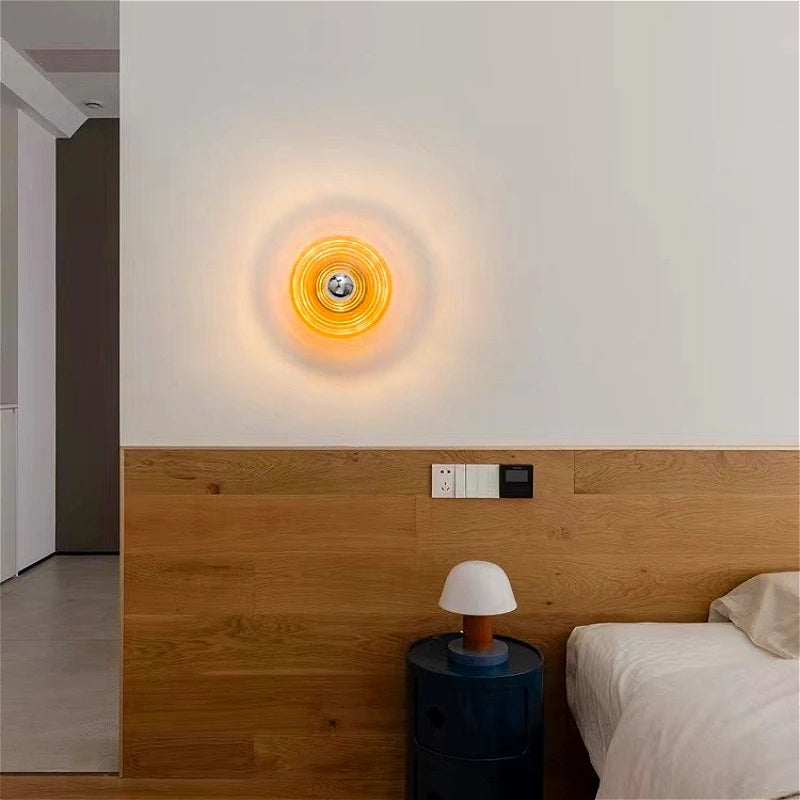 Modern Glass Flush Mount Light