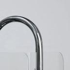 Minimalist Clear Acrylic & Chrome Magazine Rack Holder
