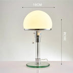 Bauhaus Lamp White Table Lamp Danish Designer Nordic Bedroom Bedside Simple Glass Table Light for Living Room