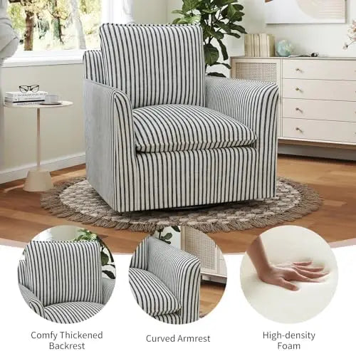 360 Swivel Accent Thick Square Chair