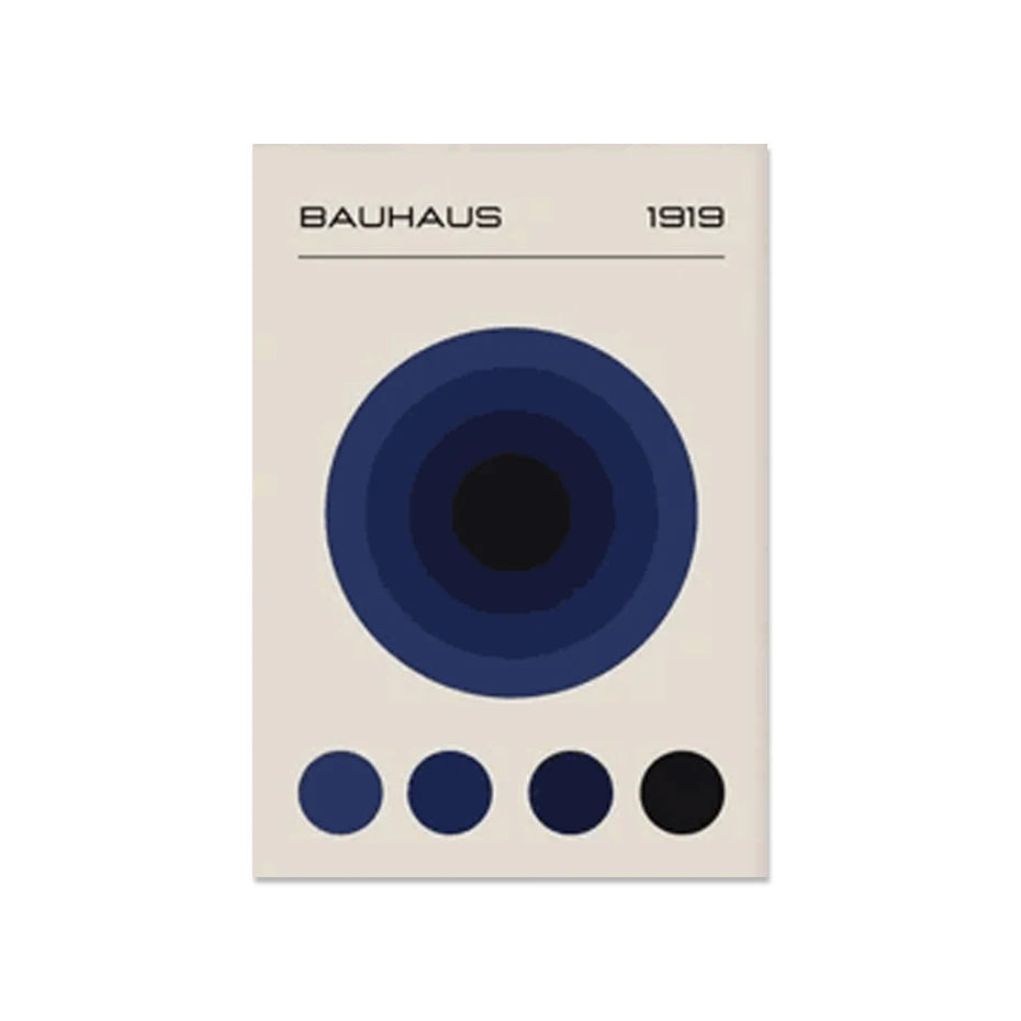 Bauhaus Abstract Modern Geometric Posters (No Frame)