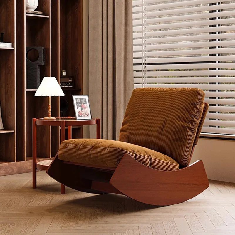 Luxury Individual Wooden Lazy Rocking Chairs
