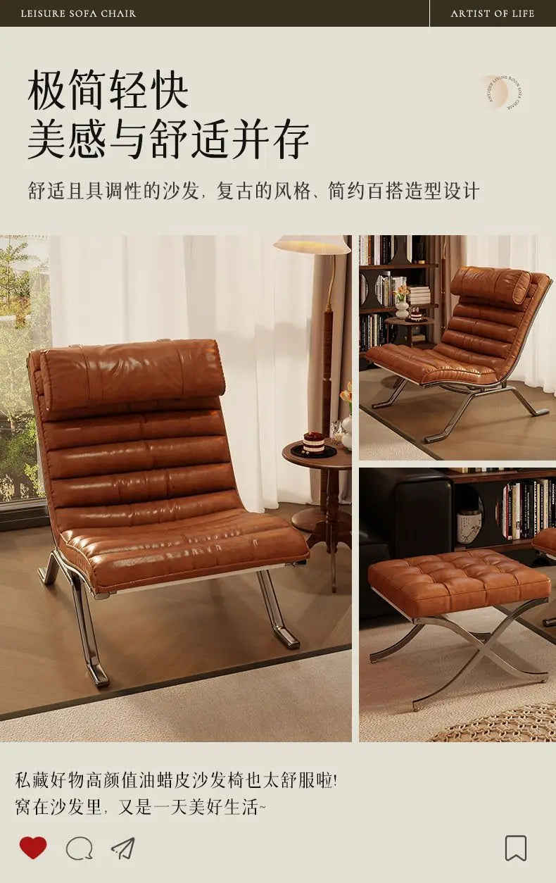 Barcelona Leather Lounge Chair