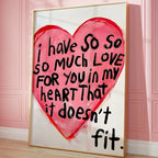 Simple Trendy Text Printing Poster (No Frame)
