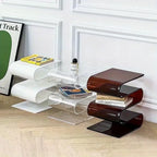 Acrylic S-Shape Magazine Rack