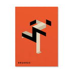 Bauhaus Abstract  Pop Art Geometric Poster (No Frame)