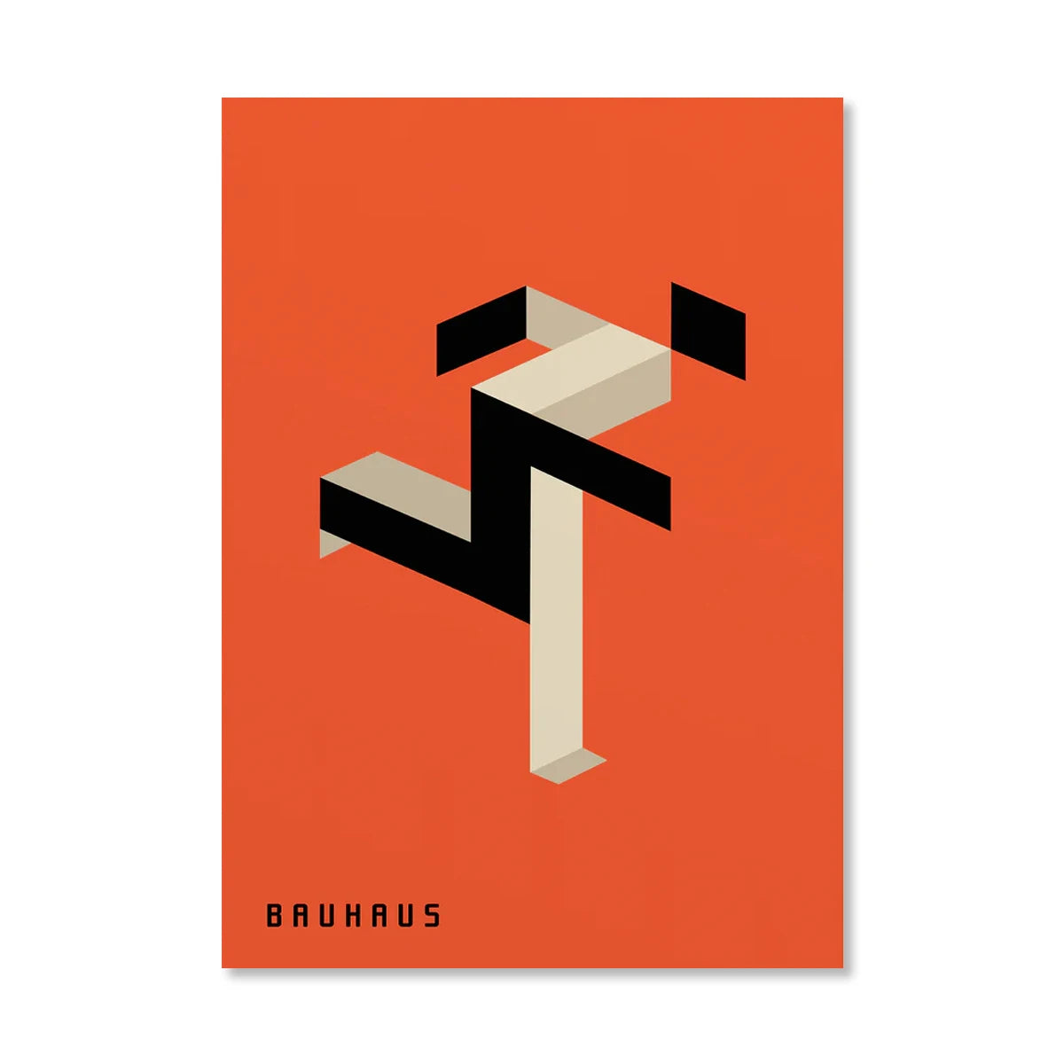 Bauhaus Abstract  Pop Art Geometric Poster (No Frame)