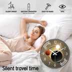 1 Planet Orbit Wall Clock, 8-12inch Round Silent Non-Ticking Timekeeping Wall Clocks, Aa Battery-Powered Clock, Suitable for Living Room, Study, Office, Bedroom, Ideal Gift for Mother, Gift for Friends, Valentine's Day, Mothe