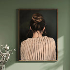 Emerald Abstract Woman Art Poster (No Frame)
