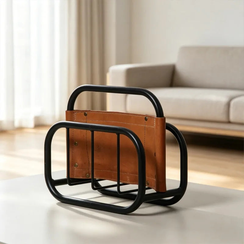 Modern Leather Sling Magazine Holder