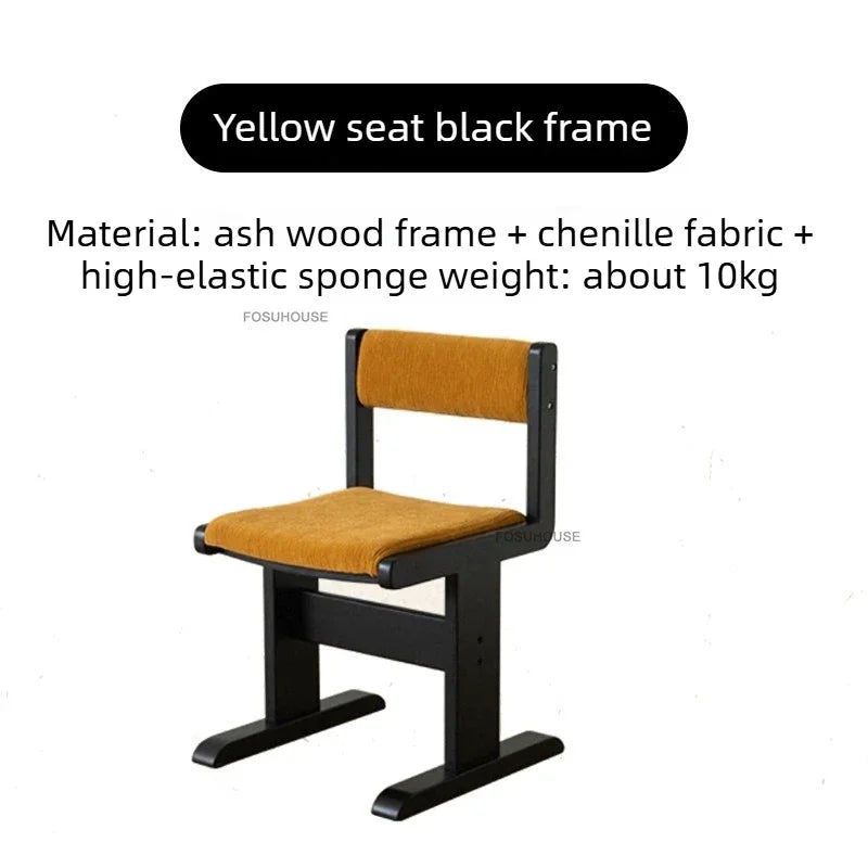 Home Retro Fabric Saddle Chair