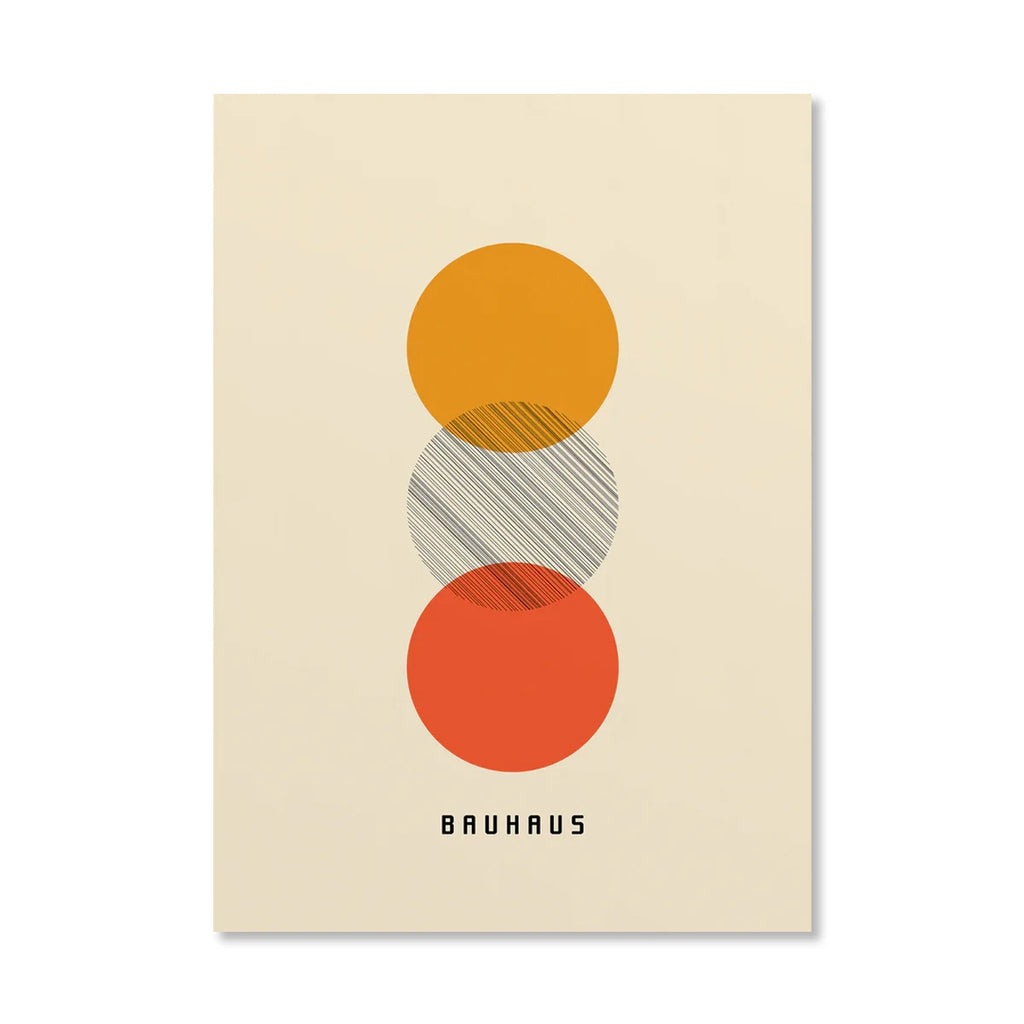Bauhaus Abstract  Pop Art Geometric Poster (No Frame)