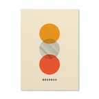 Bauhaus Abstract  Pop Art Geometric Poster (No Frame)