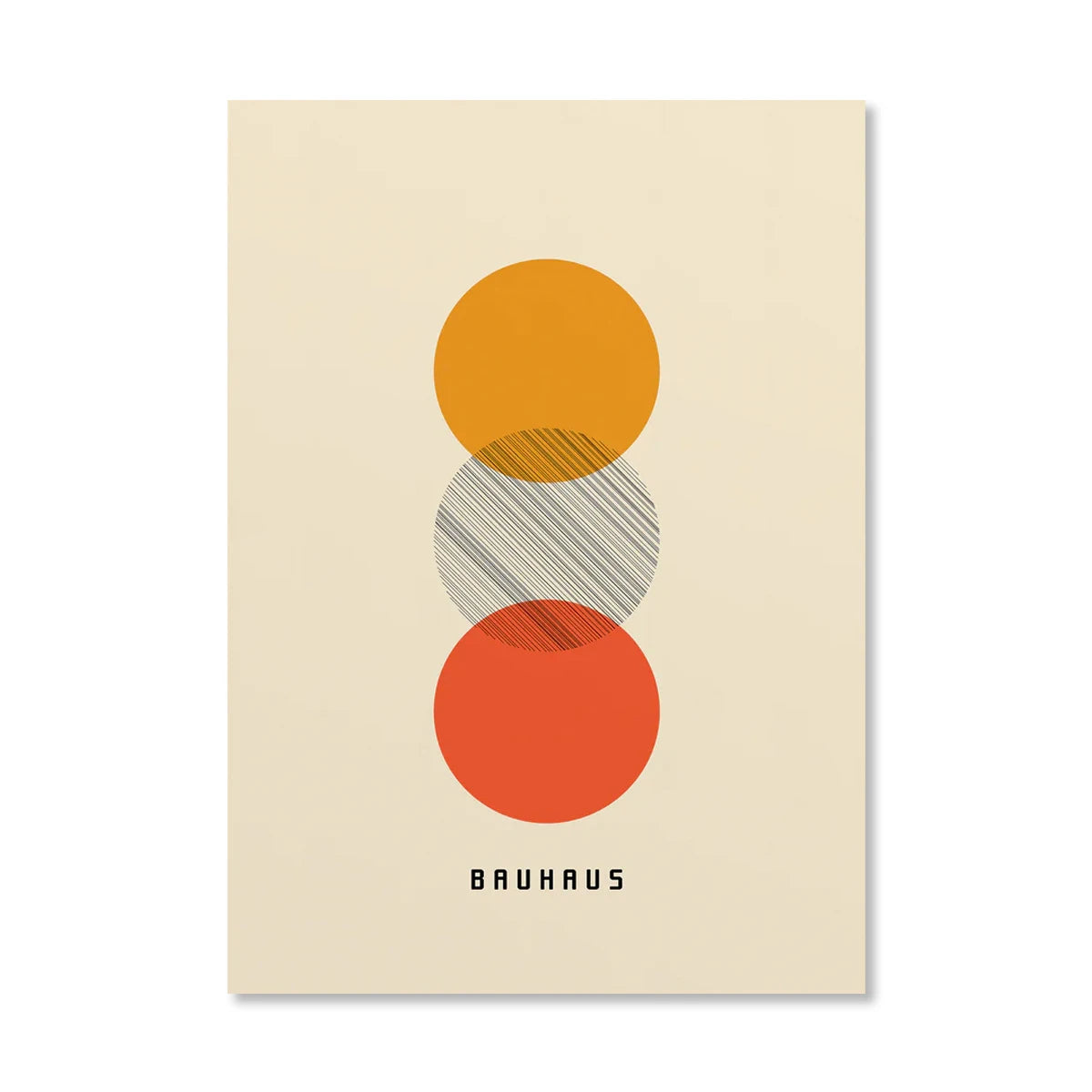 Bauhaus Abstract  Pop Art Geometric Poster (No Frame)