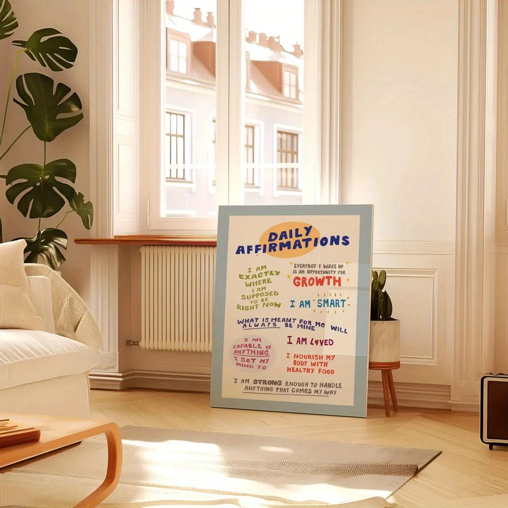 Simple Trendy Text Printing Poster (No Frame)