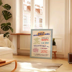 Simple Trendy Text Printing Poster (No Frame)