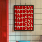 Simple Trendy Text Printing Poster (No Frame)