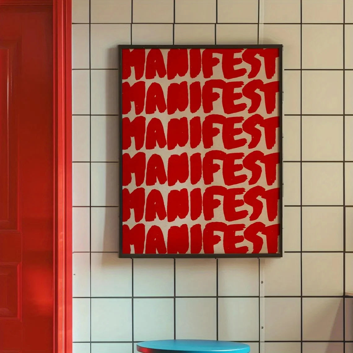 Simple Trendy Text Printing Poster (No Frame)