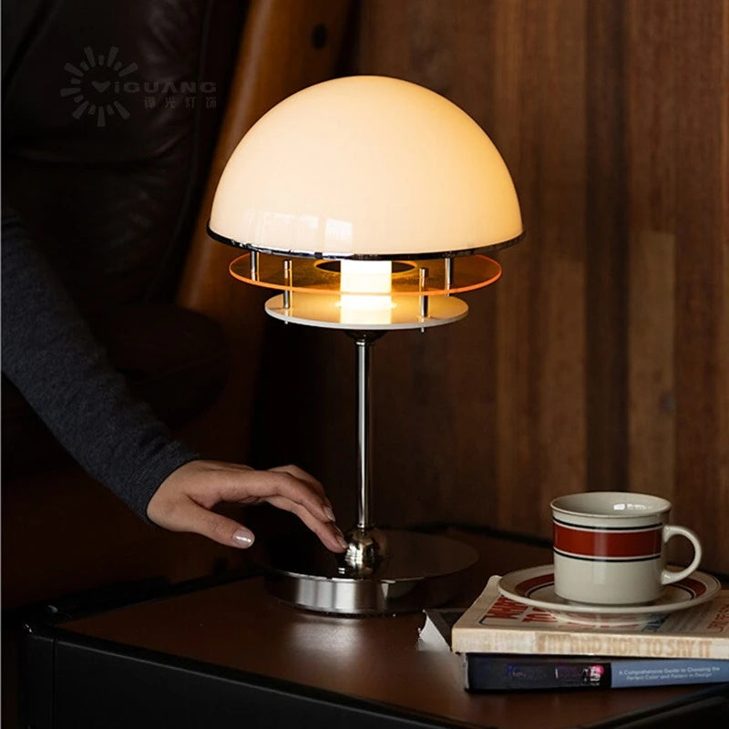 Retro Creative Sunset Ambient Table Lamp Bauhaus-Style Mood Desk Light for Living Room, Bedroom, or Bedside Home Decor
