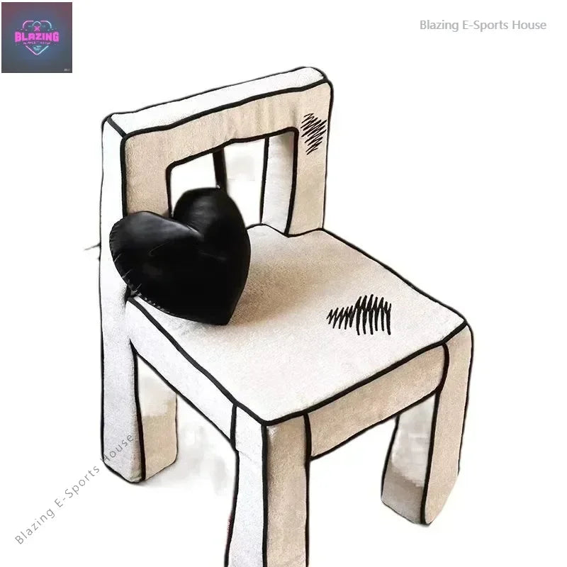 Wabi-sabi Style Cartoon Love Chair