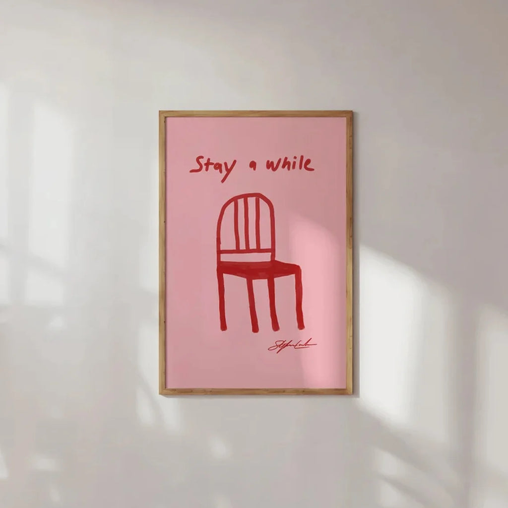 Simple Trendy Text Printing Poster (No Frame)