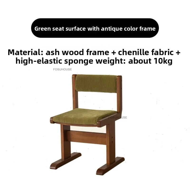 Home Retro Fabric Saddle Chair
