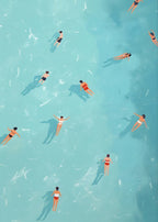 Summer Swimming Wall Art Print Poster (No Frame)