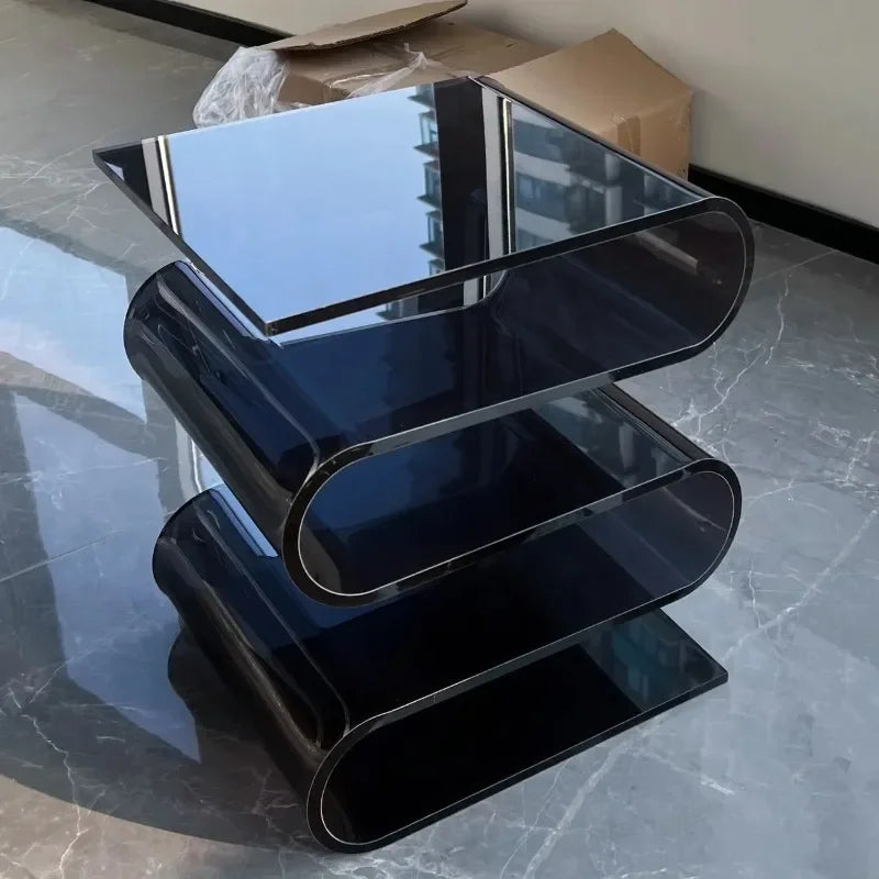 Acrylic S-Shape Magazine Rack