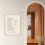 Simple Trendy Text Printing Poster (No Frame)