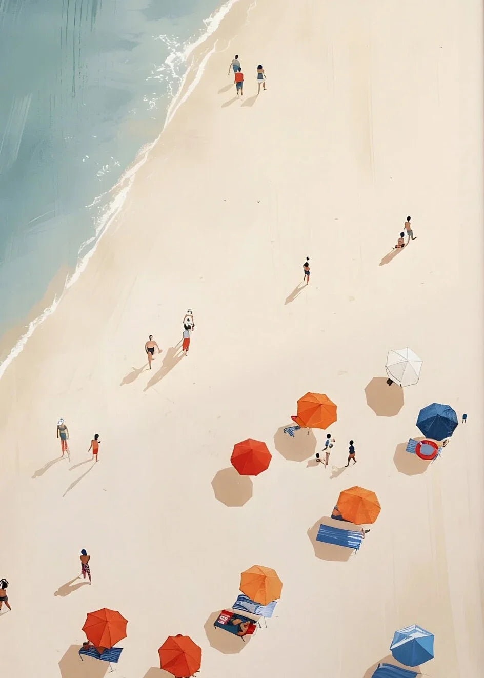 Summer Swimming Wall Art Print Poster (No Frame)