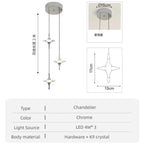 Modern Light Water Ripple Glass Hanging Lamp