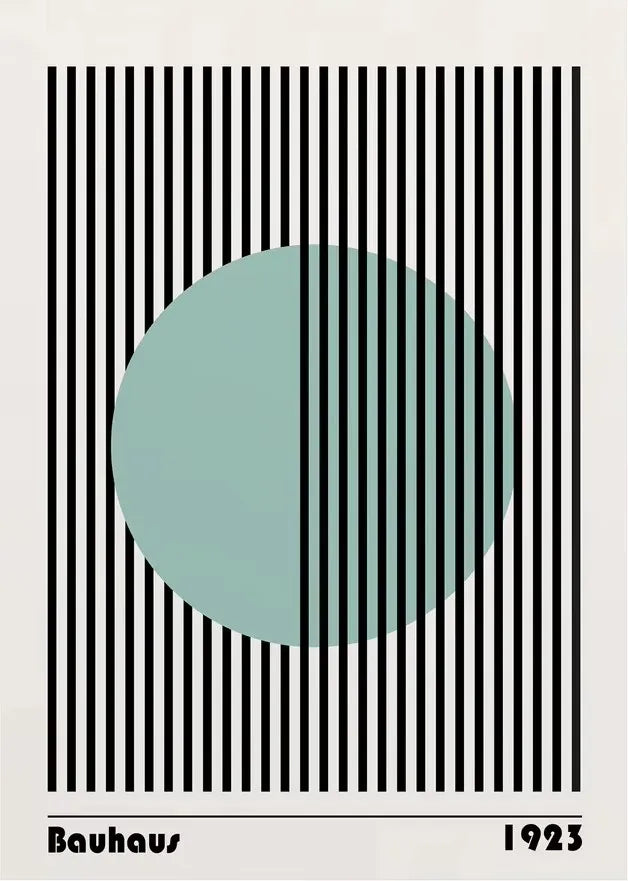 Bauhaus Abstract  Pop Art Geometric Poster (No Frame)