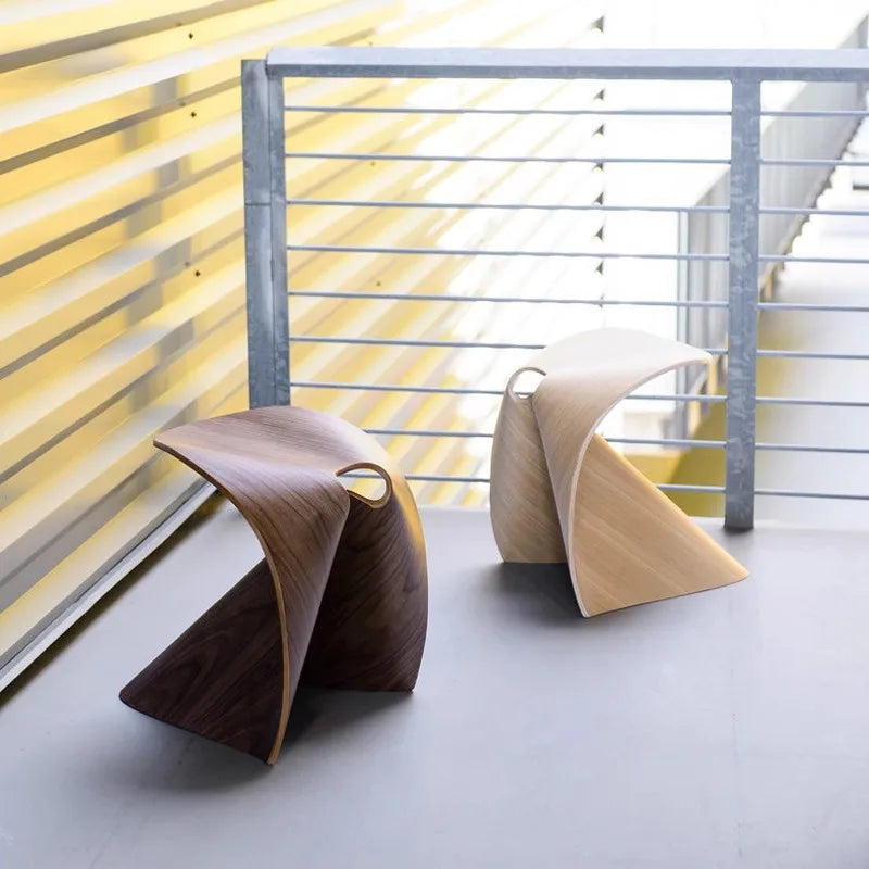 Simple Solid Wood Stool