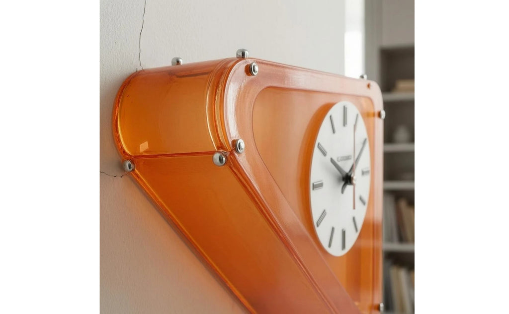 Double Sided Corner Wall Clock Minimalist Style Timepiece House Decoration Easy to Install