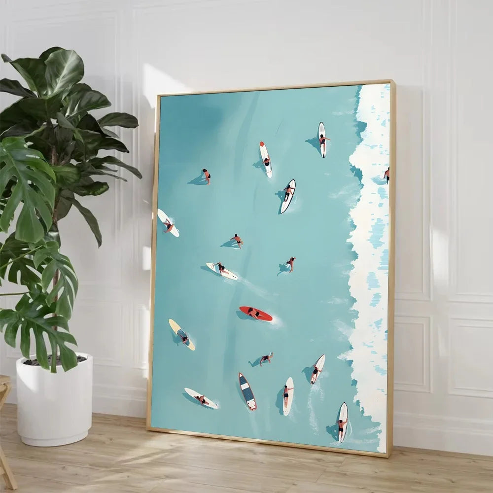 Summer Swimming Wall Art Print Poster (No Frame)