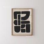 Mid-century Abstract Moody Plant Art Canvas Print Poster (No Frame)