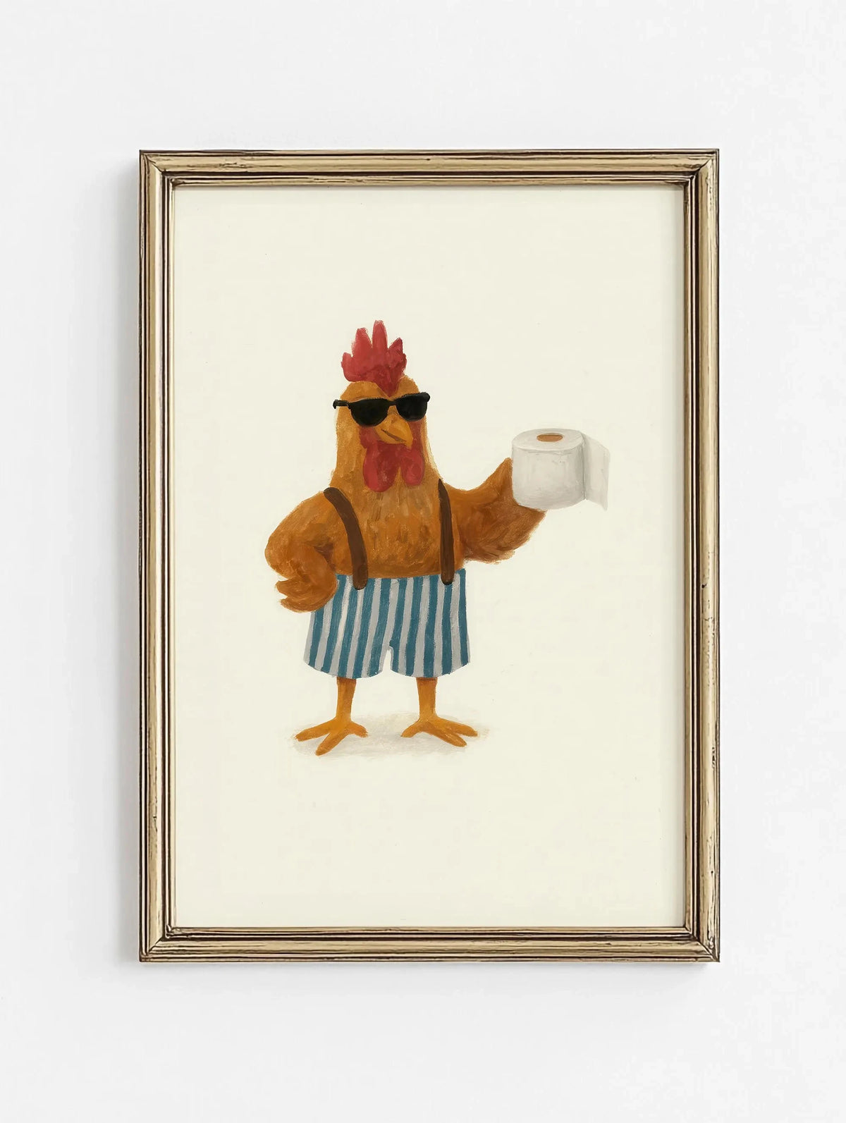 Bubble Bath Wall Art Animal Poster (No Frame)