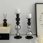 1 set (2 pieces) light luxury aromatherapy candles candle holders decorative table props household simple decoration